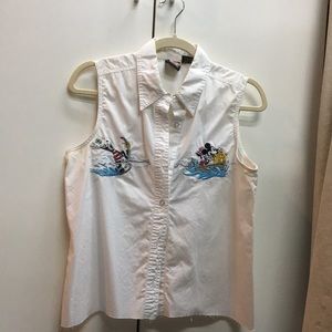 Vintage Disney button down tank top